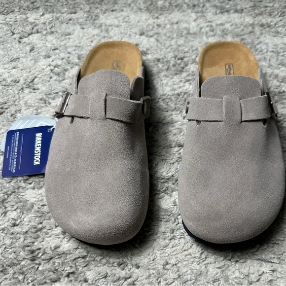 Birkenstock Boston Clog Taupe Soft Footbed Mens Size 8 9 9.5 10 10.5 11 11.5 - Picture 7 of 7